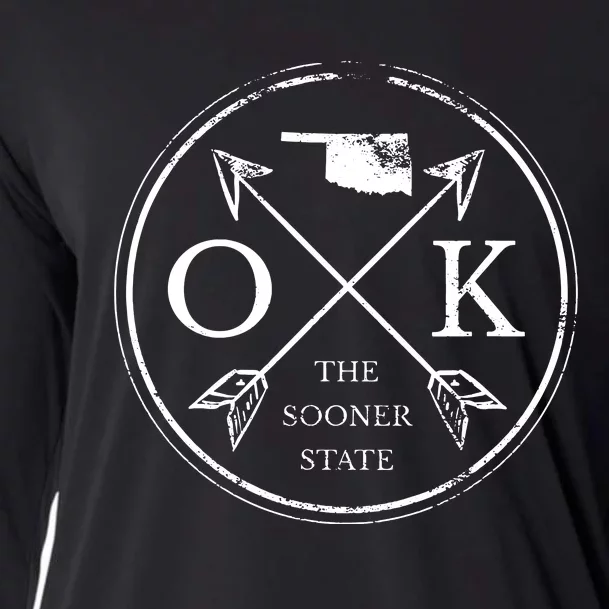 Cute Oklahoma Ok The Sooner State Cooling Performance Long Sleeve Crew