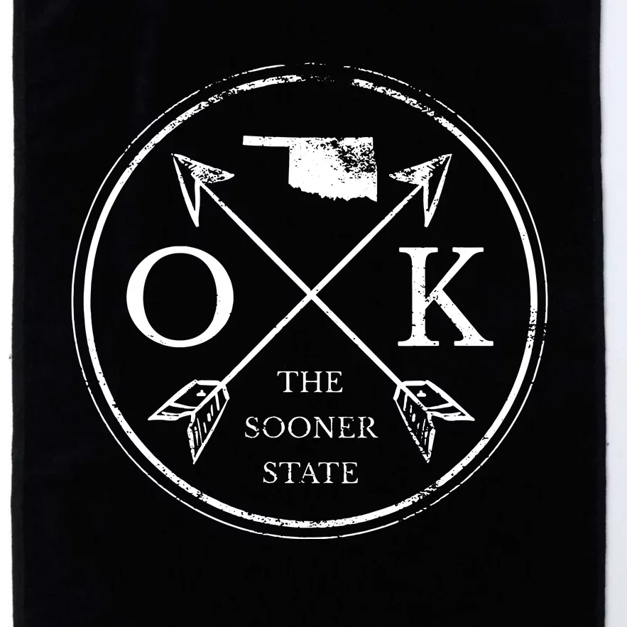 Cute Oklahoma Ok The Sooner State Platinum Collection Golf Towel