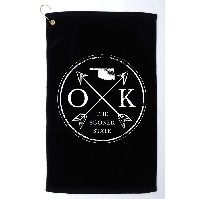 Cute Oklahoma Ok The Sooner State Platinum Collection Golf Towel