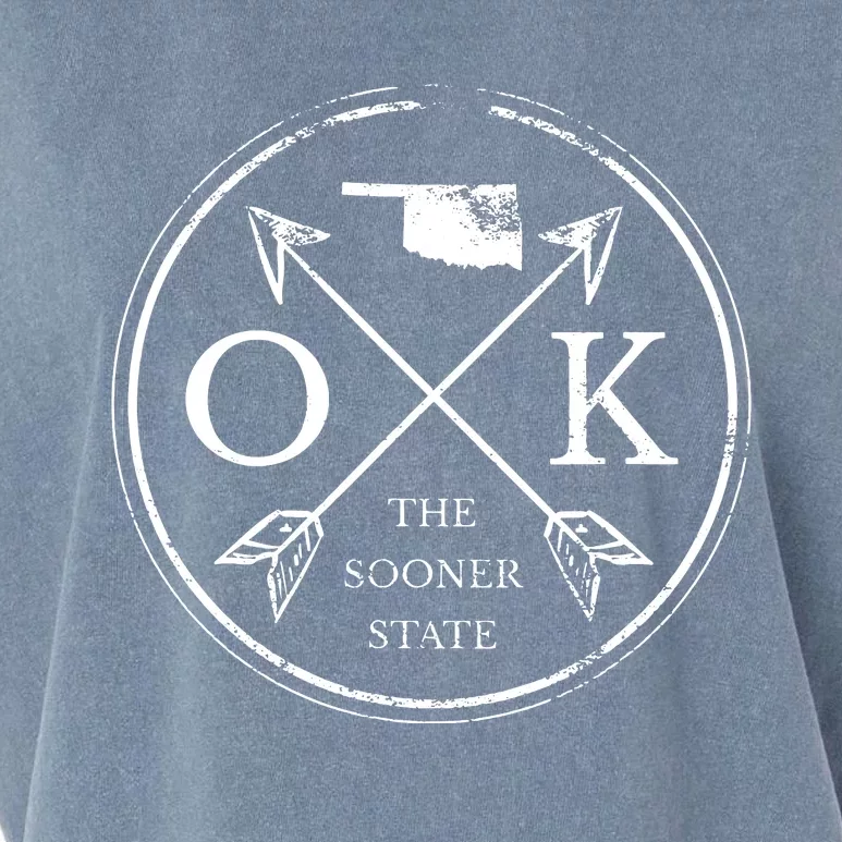 Cute Oklahoma Ok The Sooner State Garment-Dyed Women's Muscle Tee