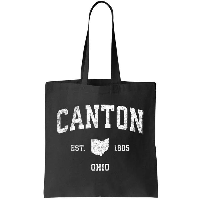 Canton Ohio Oh Vintage Sports Tote Bag