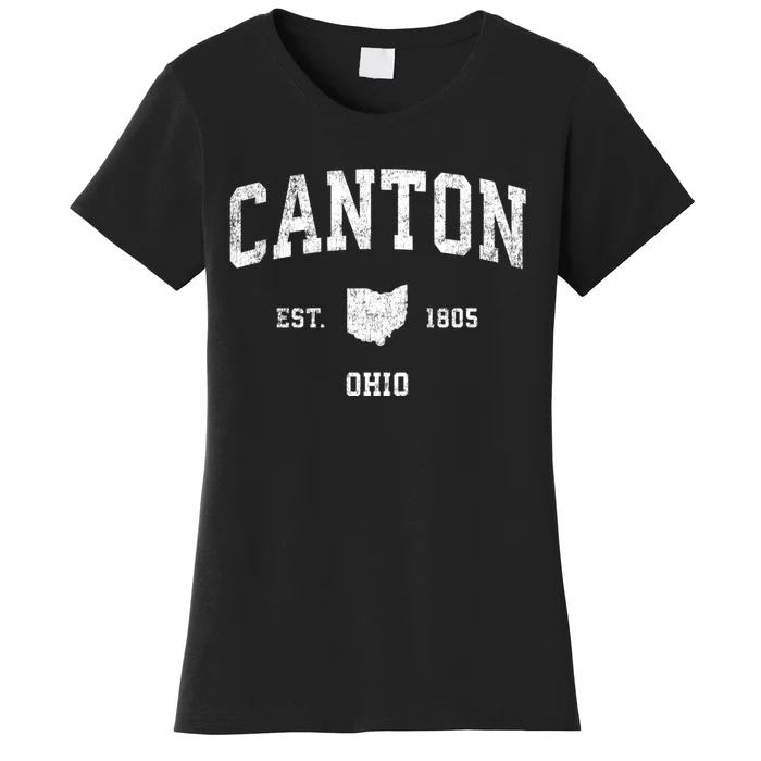 Canton Ohio Oh Vintage Sports Women's T-Shirt