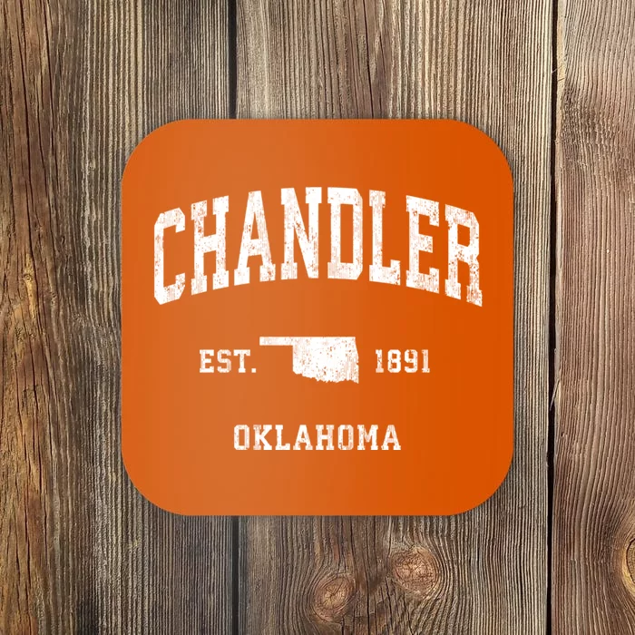 Chandler Oklahoma Ok Vintage Athletic Coaster