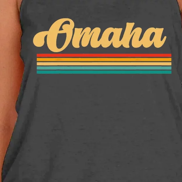 City of Omaha Nebraska Women's Knotted Racerback Tank