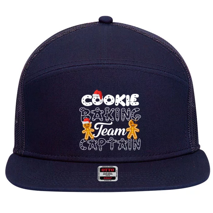 Cookie Baking Team Captain 7 Panel Mesh Trucker Snapback Hat