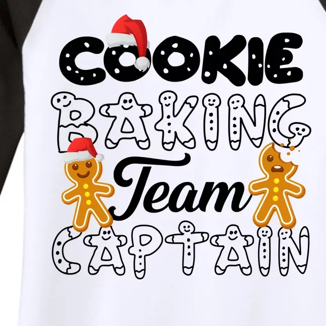 Cookie Baking Team Captain Women's Tri-Blend 3/4-Sleeve Raglan Shirt