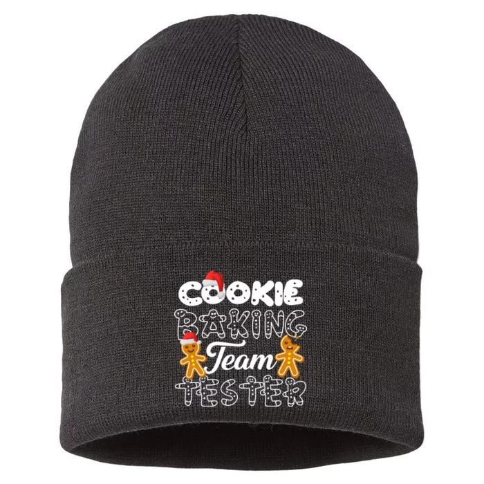 Cookie Baking Team Tester Gingerbread Christmas Sustainable Knit Beanie