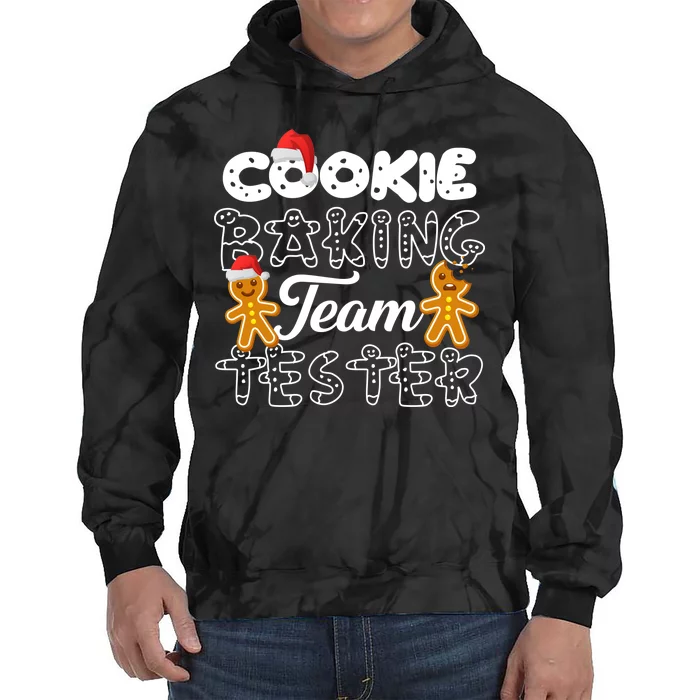 Cookie Baking Team Tester Gingerbread Christmas Tie Dye Hoodie