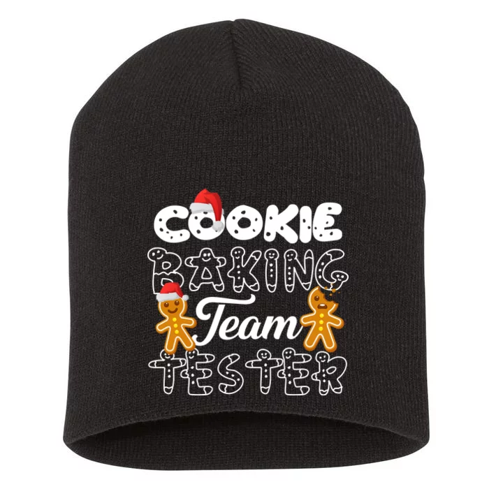 Cookie Baking Team Tester Gingerbread Christmas Short Acrylic Beanie