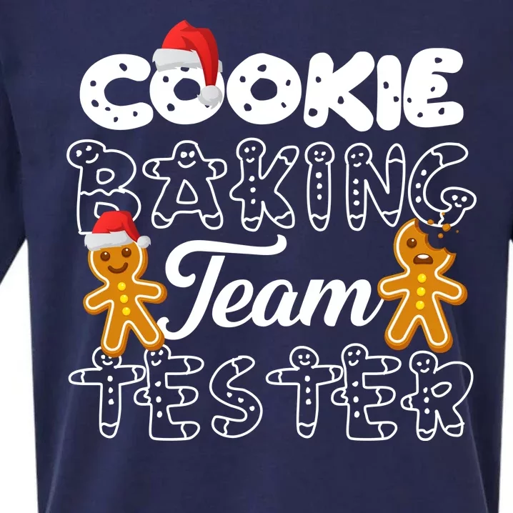 Cookie Baking Team Tester Gingerbread Christmas Sueded Cloud Jersey T-Shirt