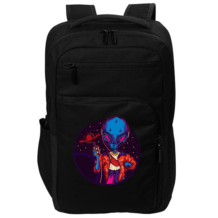 Cool Alien Headset Impact Tech Backpack