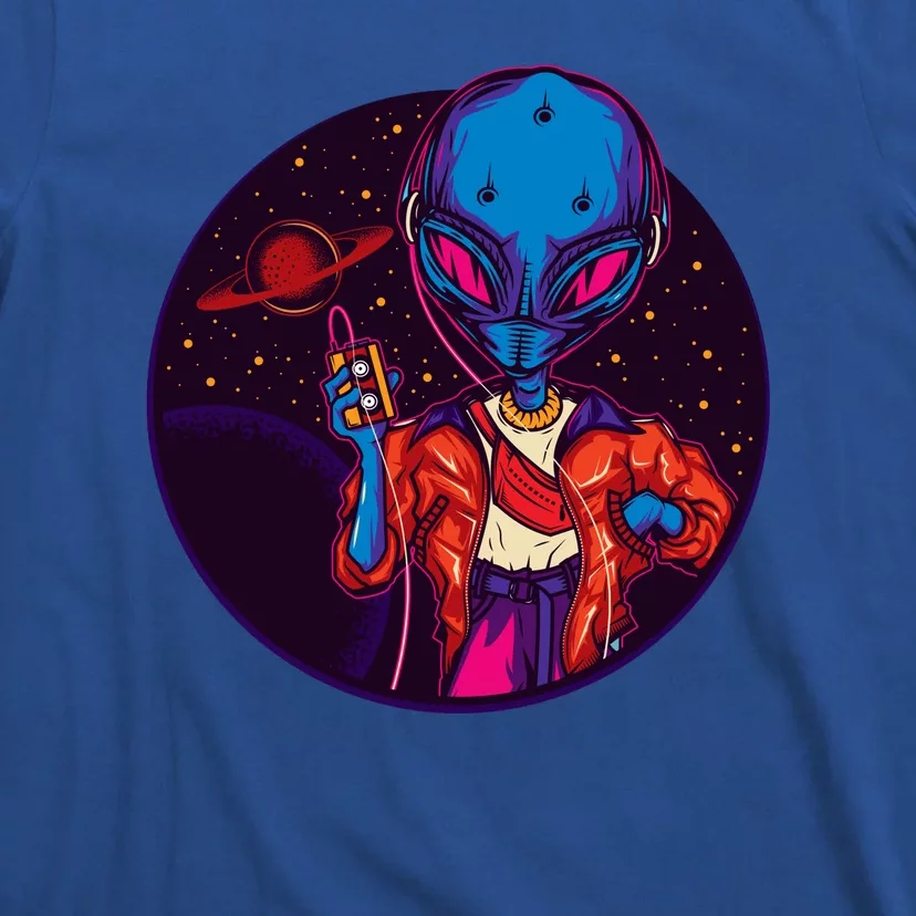 Cool Alien Headset T-Shirt