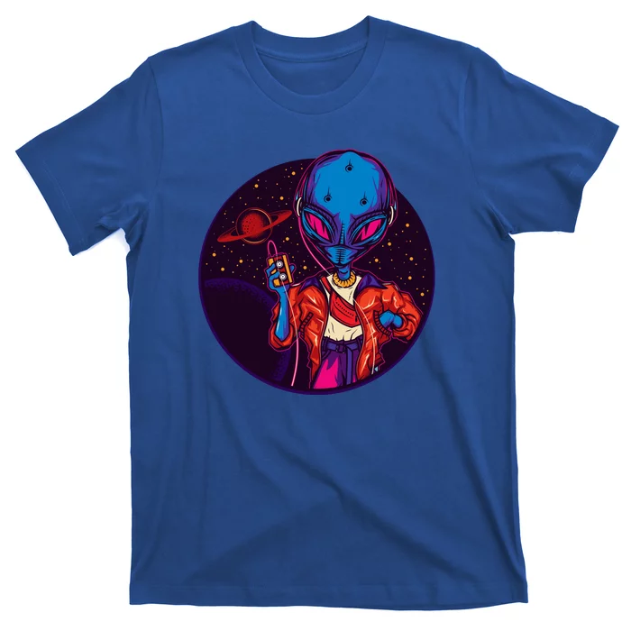 Cool Alien Headset T-Shirt