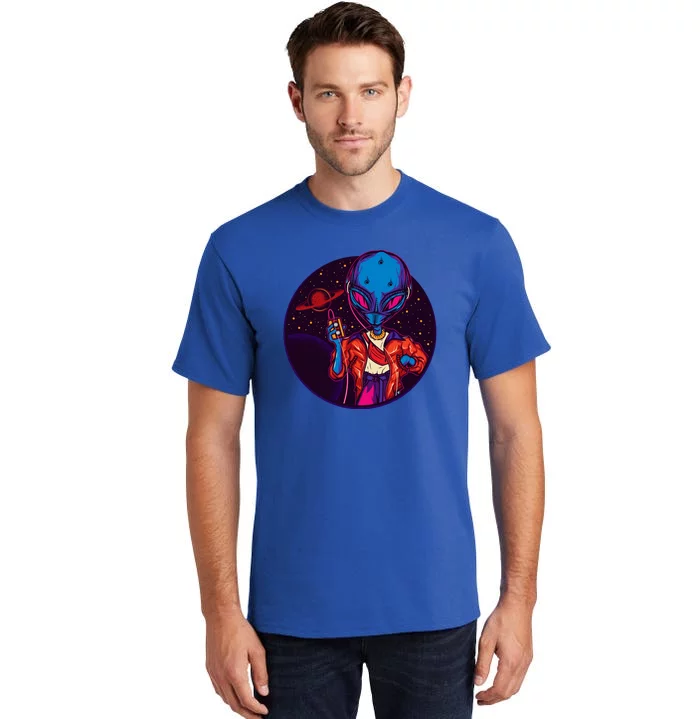 Cool Alien Headset Tall T-Shirt