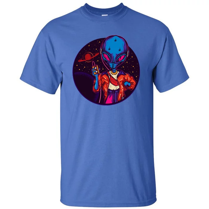 Cool Alien Headset Tall T-Shirt