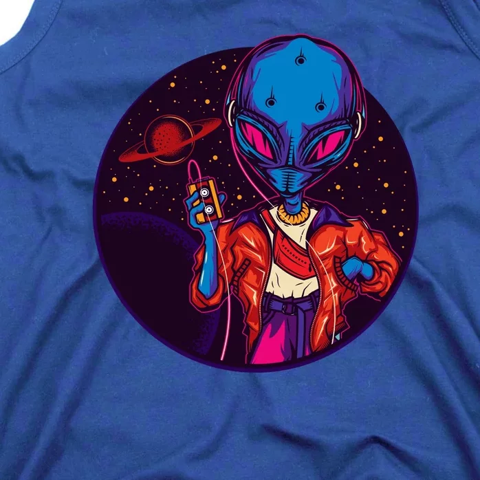 Cool Alien Headset Tank Top