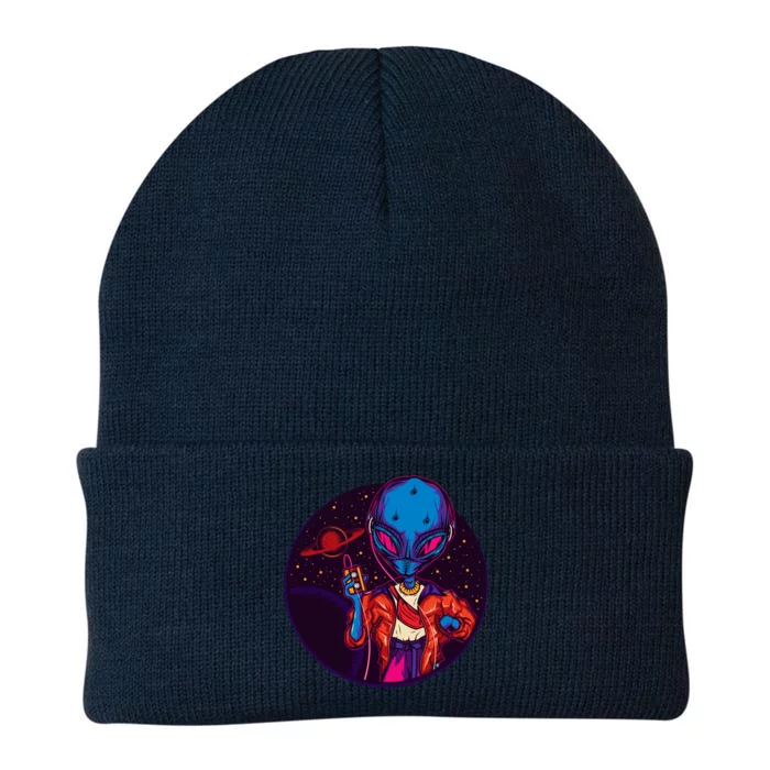 Cool Alien Headset Knit Cap Winter Beanie