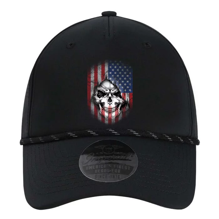 Cool American Flag Skull Graphic Performance The Dyno Cap