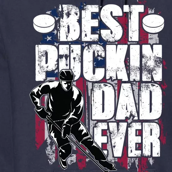 Cool Best Puckin Dad Ever Hockey Dad Premium Hoodie