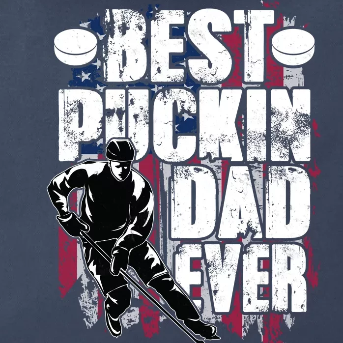 Cool Best Puckin Dad Ever Hockey Dad Zip Tote Bag