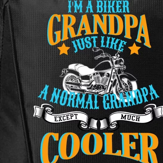 Cool Biker Grandpa City Backpack