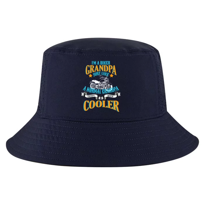 Cool Biker Grandpa Cool Comfort Performance Bucket Hat