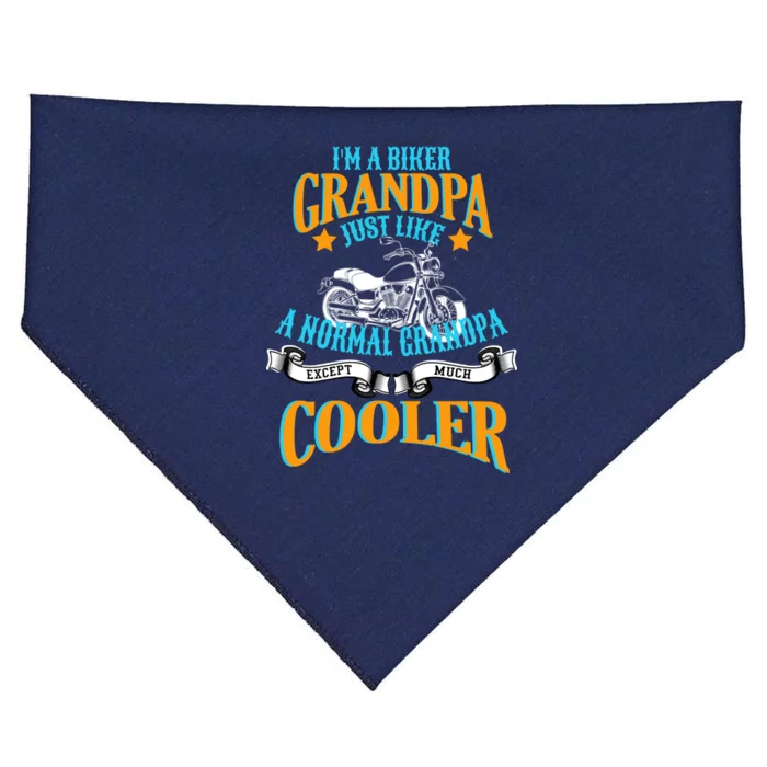 Cool Biker Grandpa USA-Made Doggie Bandana