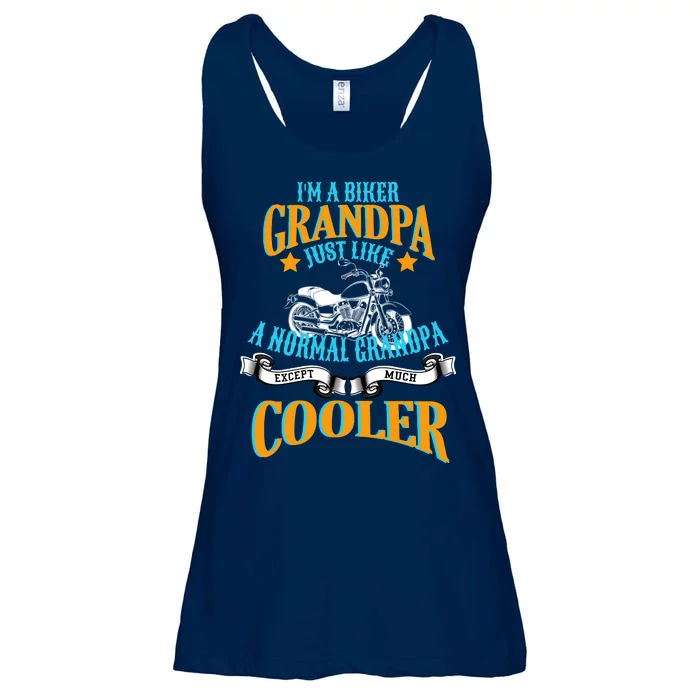 Cool Biker Grandpa Ladies Essential Flowy Tank