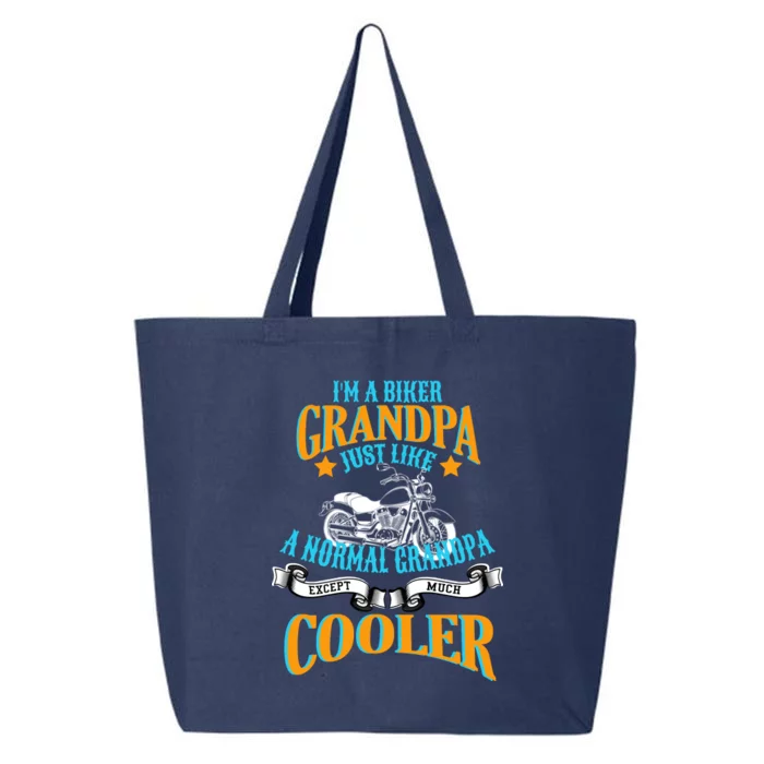 Cool Biker Grandpa 25L Jumbo Tote