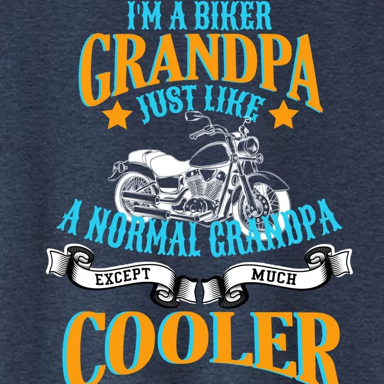 Cool Biker Grandpa Women's Crop Top Tee