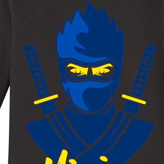 Cool Blue Ninja Baby Long Sleeve Bodysuit