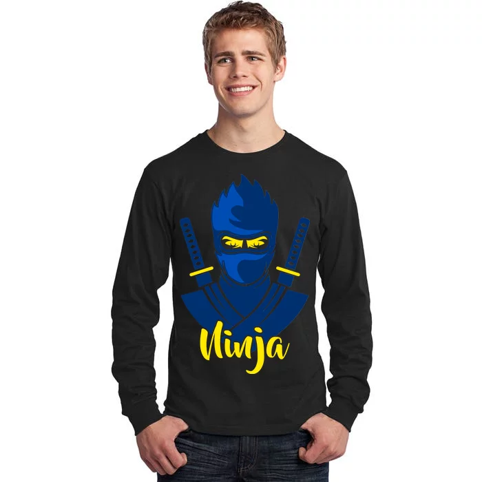 Cool Blue Ninja Tall Long Sleeve T-Shirt