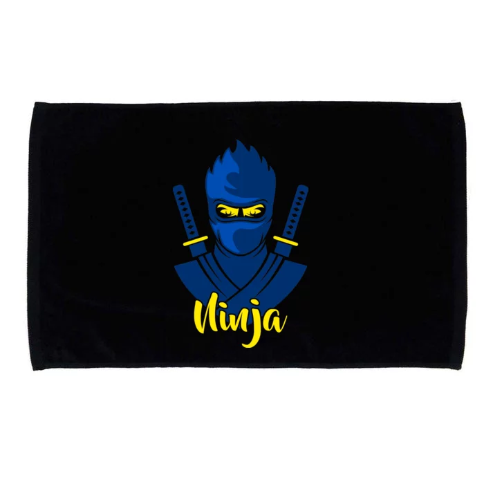 Cool Blue Ninja Microfiber Hand Towel