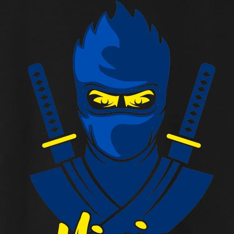 Cool Blue Ninja Women's Crop Top Tee