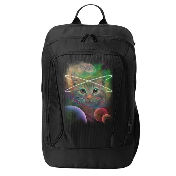 Cool Cat Nebula Space Universe City Backpack