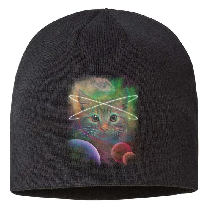 Cool Cat Nebula Space Universe 8 1/2in Sustainable Knit Beanie