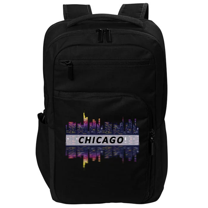 Cool Chicago Skyline Impact Tech Backpack