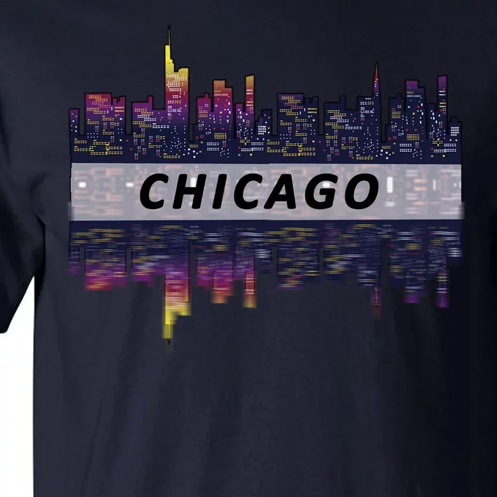 Cool Chicago Skyline Tall T-Shirt