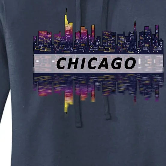 Cool Chicago Skyline Women's Pullover Hoodie