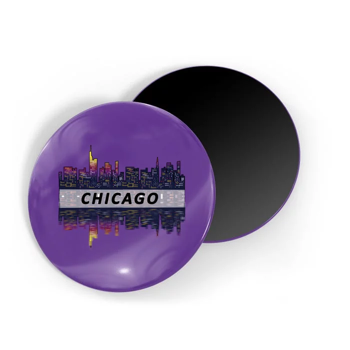 Cool Chicago Skyline Magnet