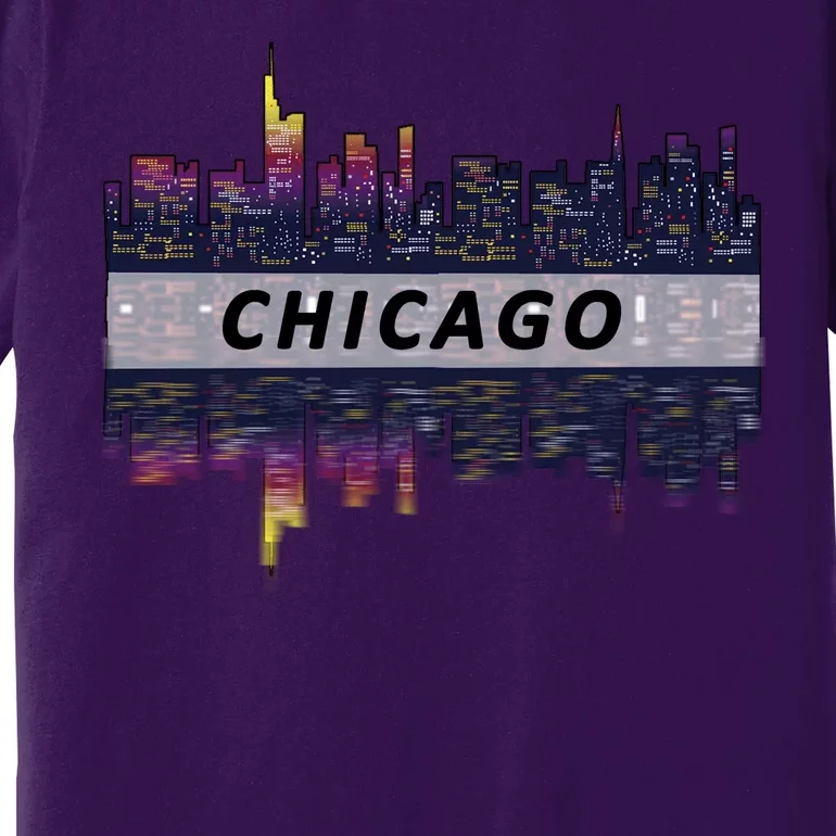 Cool Chicago Skyline Premium T-Shirt