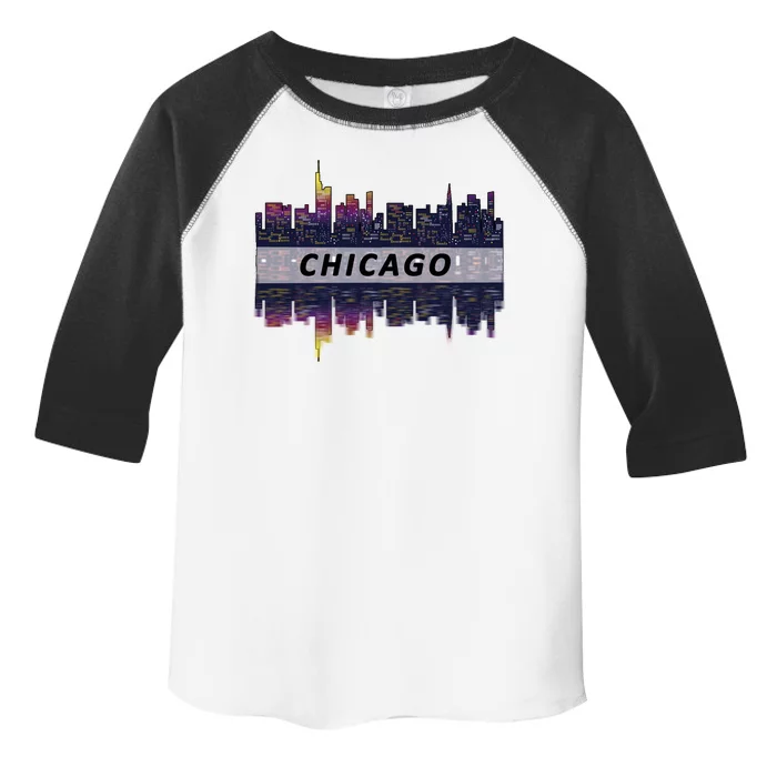 Cool Chicago Skyline Toddler Fine Jersey T-Shirt