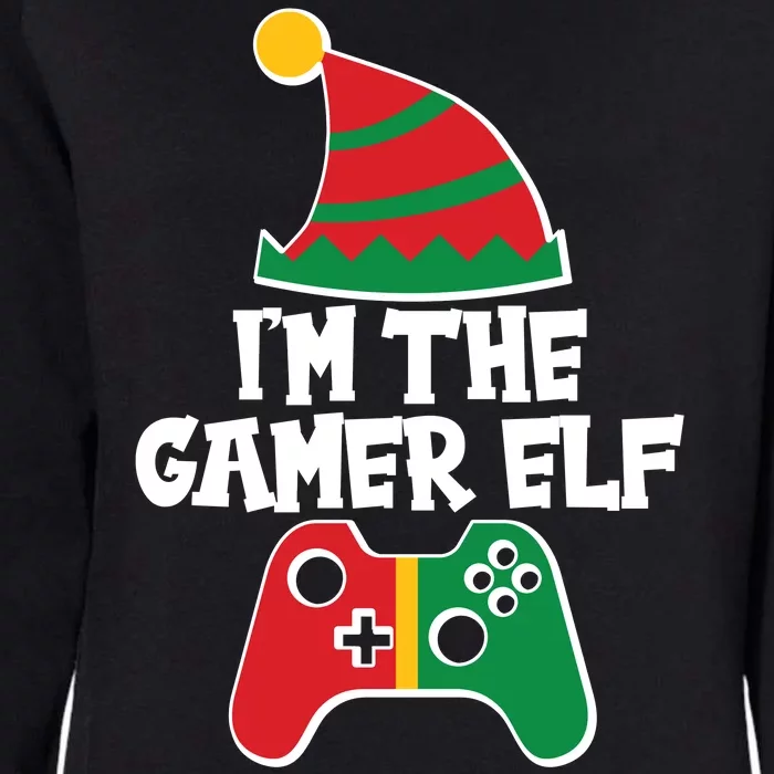 Cool Christmas I'm The Gamer Elf Womens California Wash Sweatshirt