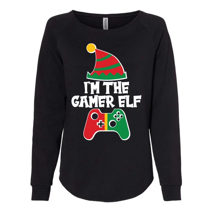 Cool Christmas I'm The Gamer Elf Womens California Wash Sweatshirt