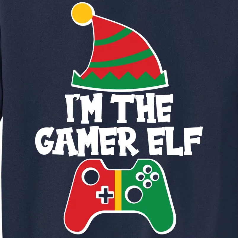 Cool Christmas I'm The Gamer Elf Tall Sweatshirt