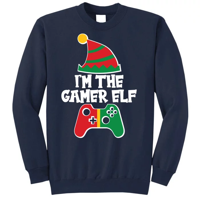 Cool Christmas I'm The Gamer Elf Tall Sweatshirt