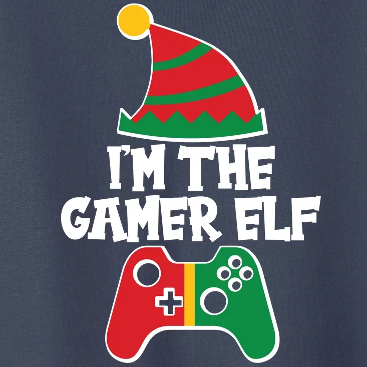 Cool Christmas I'm The Gamer Elf Toddler T-Shirt