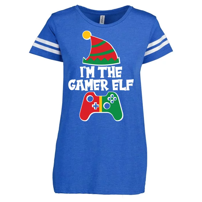 Cool Christmas I'm The Gamer Elf Enza Ladies Jersey Football T-Shirt