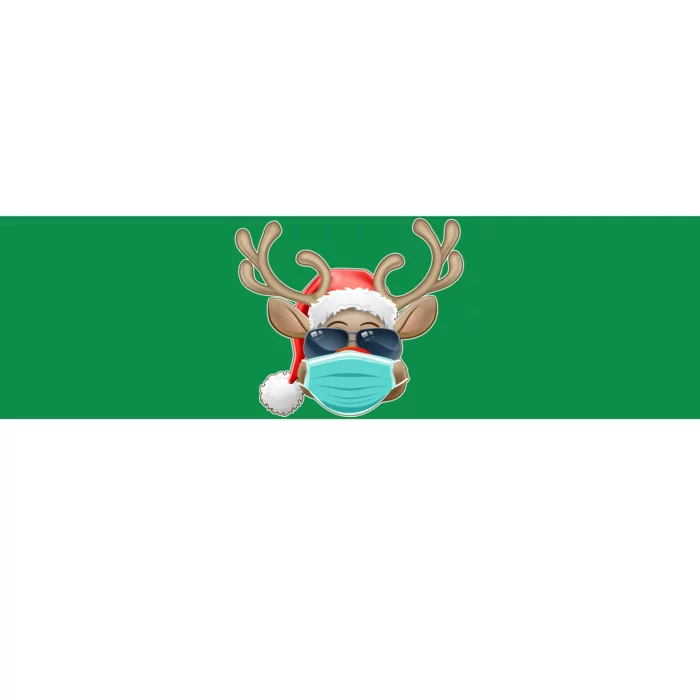 Cool Christmas Rudolph Red Nose Reindeer Mask 2020 Quarantined Bumper Sticker