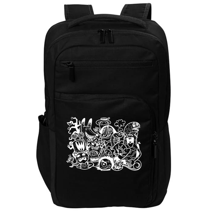 Cool Classic Cartoonish Character Group Impact Tech Backpack